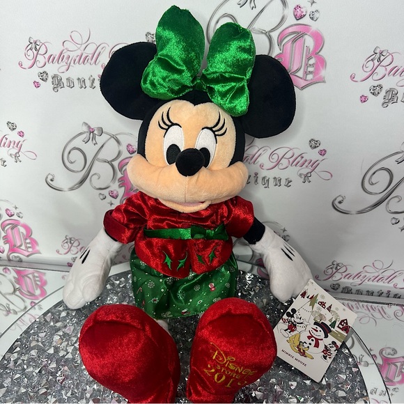 Disney Other - Disney Minnie Mouse holiday cheer Christmas 2019 rare plush stuffed toy decor